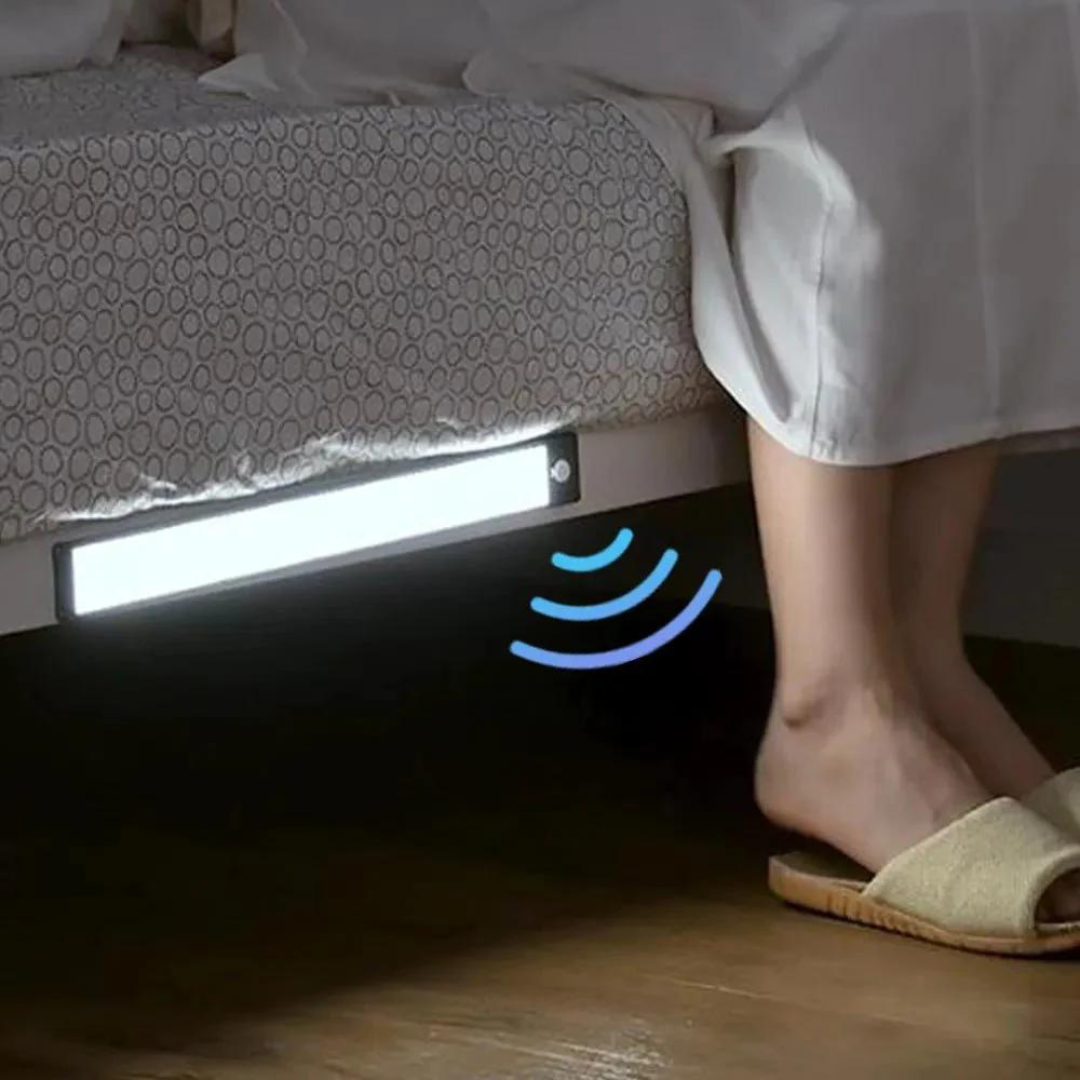 Motion Sensor LED Light Bar – Energy-Efficient, Easy Installation, Battery-Operated, 12-Inch for Home and Workspace