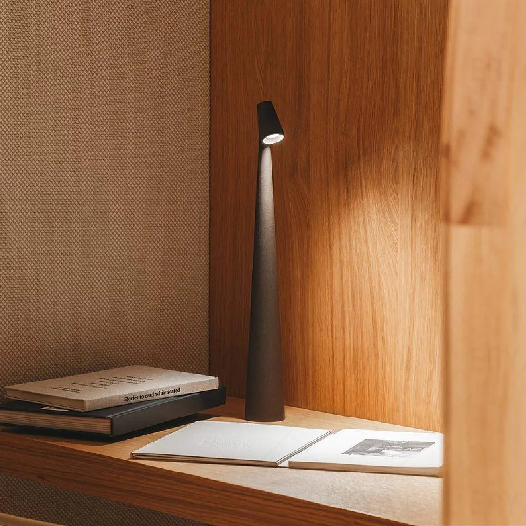 Modern LED Touch Table Lamp with Adjustable Dimming – Elegant Aluminum Design for Bedroom, Desk, or Nightstand